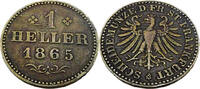 Frankfurt Stadt 1 Heller Standardumlaufmünze - 1 Heller Freie Stadt Frankfurt -
