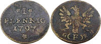 Frankfurt Stadt 1 Pfennig Standardumlaufmünze - 1 Pfennig Freie Stadt Frankfurt -