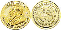10 Dollar 2005 Liberia 25-jähriges Jubiläum - Krugerrand Polierte Platte (PP)