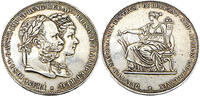 2 Florin 1879 Österreich Silberhochzeit ss/vzgl,  Patina, von Polierten Stempeln