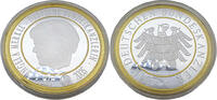 Bundesrepublik Deutschland / BRD Medaille Bundeskanzlerin Angela Merkel in der Kapsel -