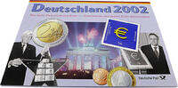 Bundesrepublik Deutschland / BRD 5,88 Euro Das erste Prägejahr des Euro, Einführung der reinen Euro-Briefmarken - Kralsruhe -