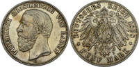Baden 5 Mark Friedrich I. (1856-1907) - Großherzog von Baden - Fünf Mark - J.29 -