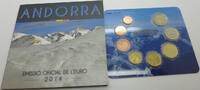 Andorra 3,88 Euro KMS 2014 Kursm&uuml;nzensatz Andorra Stgl im Blister 34.66 US$  +  23.13 US$ shipping
