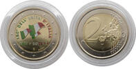Italien 2 Euro 2011 150 Jahre Vereinigung Italiens koloriert stgl 12.85 US$ Tax included +  18.76 US$ shipping