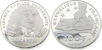 Frankreich 100 Francs / 15 Ecus 395. Jahrestag - Geburt von René Descartes -