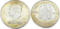 Weimarer Republik 3 Reichsmark 1932 A 100. Todestag von Johann Wolfgang ... 78.32 US$  +  22.38 US$ shipping