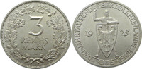 Deutschland 3 Mark J321 3 Mark Rheinlande "F"