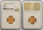Italy 10 Lire 1863 1863 Gold 10 Lire, Italy, Victor Emmanuel II, NGC MS-... 741.65 US$695.08 US$  +  22.12 US$ shipping