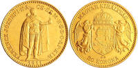 Hungary 20 Korona 1911 Gold 20 Korona Hungary, Franz Joseph I, Rare -