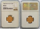Italy 10 Lire 1863 1863 Gold 10 Lire, Italy, Victor Emmanuel II, NGC MS-... 741.65 US$695.08 US$  +  22.12 US$ shipping