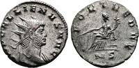 Roman Empire Gallienus. Milan Mint. Rarer Bust Variety with an Idealistic Portrait. Antoninianus 253-268 AD vz and fully silvered.