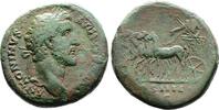 Roman Empire Antoninus Pius. Lovely Emerald Like Green Natural Patina. Rarer Reverse Type! Sestertius 138-161 AD.Ra ss+