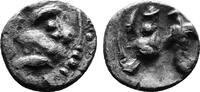 Obol Late 2nd. Century BC. Celtic Eastern Celtic Tribes. Celticized Head of Zeus. Nicely Toned, Very Rare! ss+