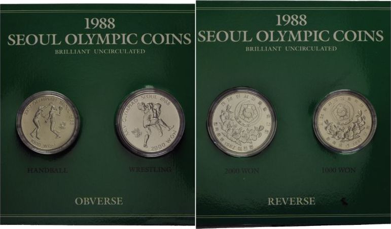 Korea, 3000 Won 1987, Olympische Sommerspiele 1988 in Seoul