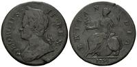 Großbritannien, 1/2 Penny Georg II., 1727-1760, -