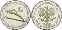Polen, 200 Zloty Olympische Spiele in Lake Placid 1980 - Skispringen,