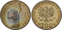 Polen, 200 Zlotych Olympische Spiele in Seoul 1988 - Tennis, -