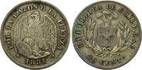 Chile, 20 Centavos Republik, seit 1818, -