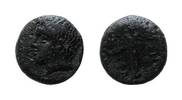 AE 10 4 Jh.v.Chr.  Kleinasien, Aiolis / Stadt Tisna, selten, ss 45,00 EUR + 9,90 EUR kargo