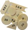 Deutschland, Satz Marken Spiel-Chips des 19.Jhs. aus Elfenbein, -