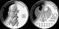 Deutschland, 10 Euro 200. Geburtstag von Otto von Bismarck, -