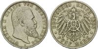 Württemberg, 5 Mark Wilhelm II, 1888 - 1918