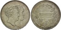 Sachsen, Konventionstaler Anton und Friedrich August - Auf die Verfassung,