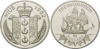 Niue, 10 Dollars Segelschiff "The Resolution",