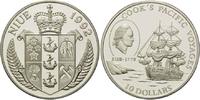 Niue, 10 Dollars Große Entdecker - James Cook pazifische Reise mit Segelschiff,