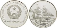 Vietnam, 100 Dong Geschichte der Seefahrt, Besegeltes Dampfschiff "The City of Savannah"