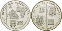 Portugal, 200 Escudos Vertrag von Tordesilhas 1494 zwischen Spanien u.Portugal,