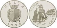 Malta, 5 Liri Geschichte der Seefahrt - Segelschiff Valletta