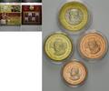 Vatikan, Medaillen und Briefmarken 2007, Papst Benedikt XVI: 80. Geburtstag, stempelfrisch