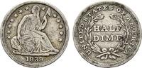 USA, 1/2 Dime Seated Liberty, -