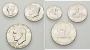 USA, 1 Dollar, 1/2 Dollar 1/4 Dollar 200 Jahre Unabhängigkeit, -