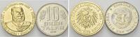 Deutschland, Lot Medaillen, 10 Drehtaler 1991, 1 Medaille Dreikaiserjahr, -