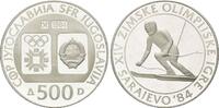 Jugoslawien, 500 Dinara Zur Olympiade 1984 - Slalom, -