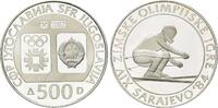 Jugoslawien, 500 Dinara Zur Olympiade 1984 - Abfahrt, -