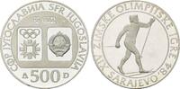 Jugoslawien, 500 Dinara Zur Olympiade 1984 - Skilanglauf, -