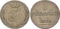 Schwarzburg-Rudolstadt, 3 Pfennig Friedrich Günther, 1807-1867, -
