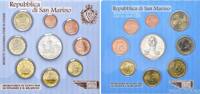 San Marino, 8,88 Euro Kursmünzensatz + 5 Euro Medaille, 180. Geburtstag Antonio Onofi, -