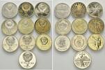12 Rubel 1967-1989, Russland, Lot verschiedene Jahrestage, 10 Stück, st und PP