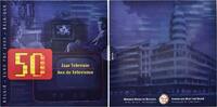 Belgien, 3,88 Euro & Medaille CuNi 50 years of television -
