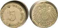 5 Pfennig 1902 J, Kaiserreich, Kleinmünze, l. dez., vz-st
