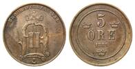 Schweden, 5 Öre Oskar II., 1872-1907, -