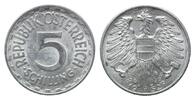 Österreich, 5 Schilling Zweite Republik, seit 1945, -