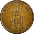 1 Öre Sweden Oscar II Bronze 1907  2 Years Type UNC/BU KM# 768 (21 923)