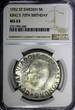 5 Kronor SWEDEN Silver 1952 ST  NGC MS63 70th Birthday Gustaf VI Adolf KM# 828(0)