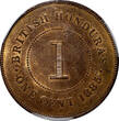 1 Cent British Honduras Bronze 1885  PCGS MS63 RB Mintage-72,000 KM# 6 (13)